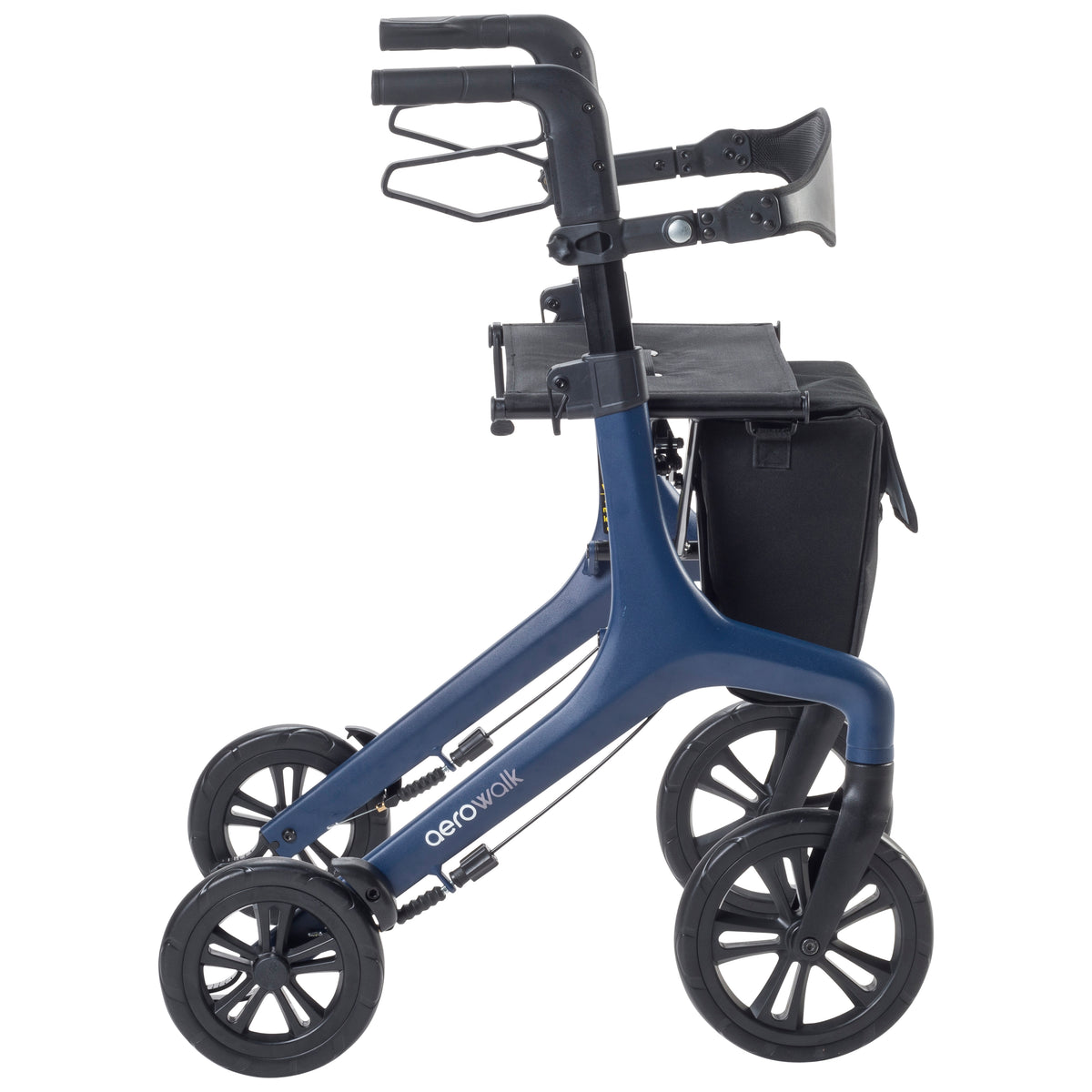 AeroWalk rollator in blue - side