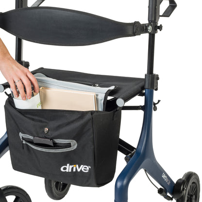 AeroWalk rollator in blue - bag