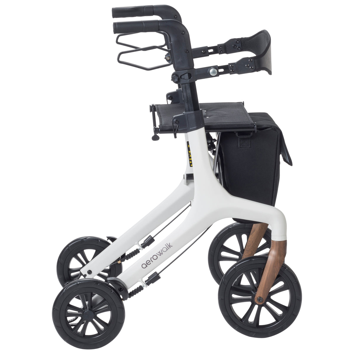 AeroWalk rollator in white - side