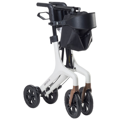 AeroWalk rollator in white - folded