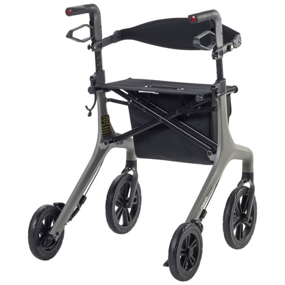 AeroWalk rollator in gray - back
