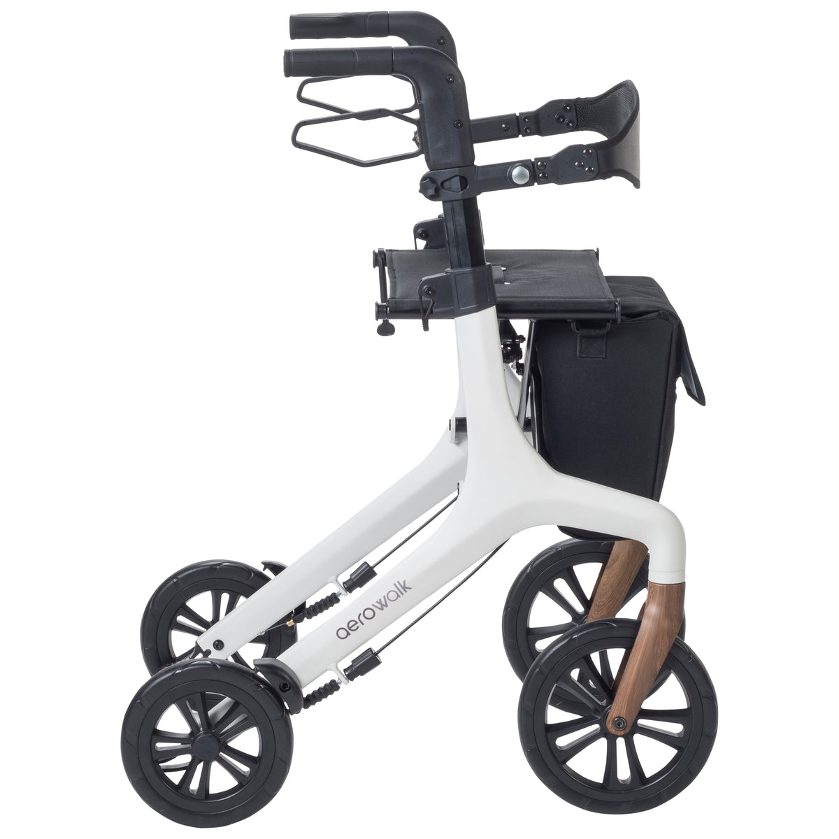 AeroWalk rollator in gray - side