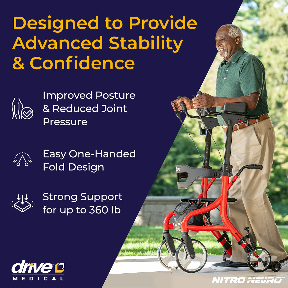 Nitro Neuro Upright Walker Rollator