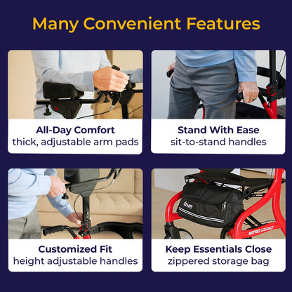 Nitro Neuro Upright Walker Rollator