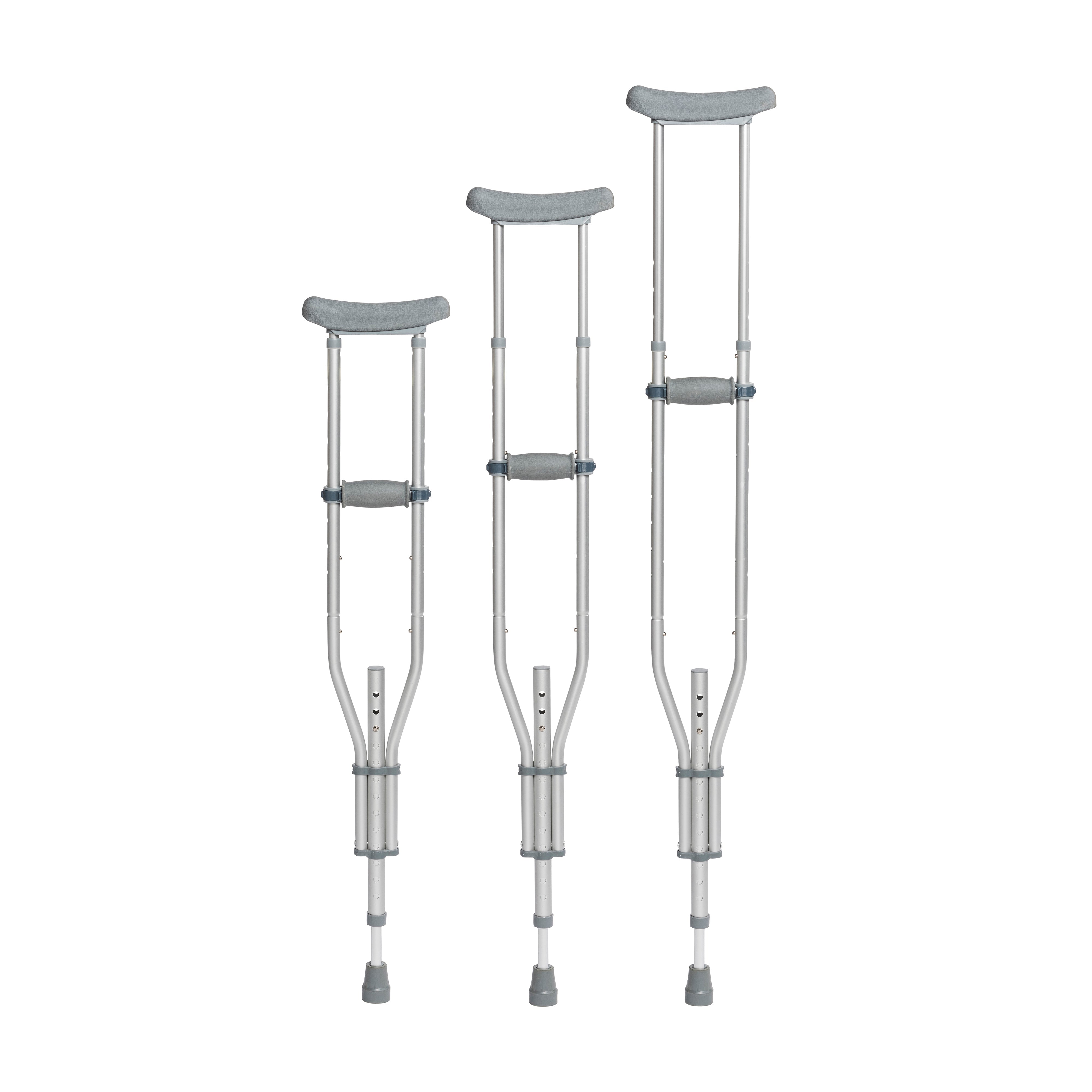 Universal Aluminum Crutch with Accessories
